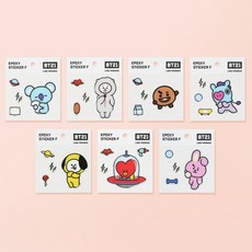 [정품]BT21 에폭시 스티커 F (재고할인), 망