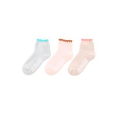 호카론 따뜻한 여성용 룸양말 3세트 (23-25cm) 라이트그레이 라이트핑크 베이지