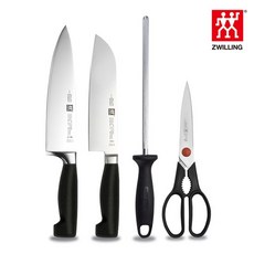 즈윌링 헹켈 4스타 식도 가위 칼갈이 4종세트 HK31118-31071-41374, 없음, 1개
