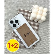 1+2 [카드수납] 언피넛 에어쿠션 투명젤리 카드지갑 케이스