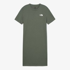 [국내정식매장] 노스페이스 원피스 The North Face WS ESSENTIAL S/S MIDI DRESS - GRAYISH_KHAKI