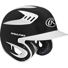 미국직배송 Rawlings 80 MPH Two Tone Translucent 매트te 베팅 헬멧 00274, Black_Junior, Black