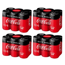 코카콜라 제로 캔, 215ml, 24개