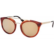 Prada 여성용 0PR 23SS 스트라이프 브라운 프리 사이즈