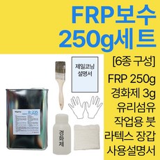 세원화성 포리스타 R235 FRP 수지 250g 보수 세트, 1개