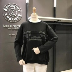 보니스팍스 NC02 프린트 배색 저지 티셔츠 Y18TS190