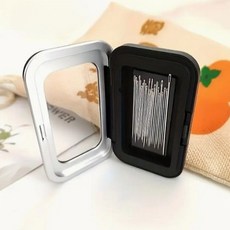 일상채움 자석 바늘 소품 보관 케이스 보관통, 2개, 블랙 2개, 블랙