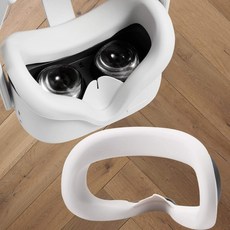 오큘러스 퀘스트 2 얼굴 보호 피부 땀 방지 방광 안티 리키지를 위한 Topcovos 최신 VR Silicone Interfa, 1, 단일상품