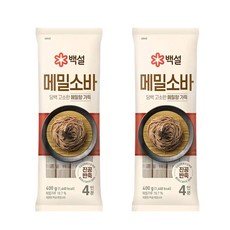 CJ 백설 메밀소바 (400gx2개), 800g, 1세트