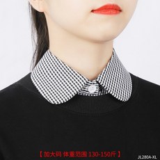 쉬폰 카라넥 넥 케이프 레이스 레이어드 페이크 카라 보헤미안스타일 7