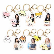 아이브 키링 미니브 다이브 열쇠고리 굿즈 아크릴, 유진, 1개