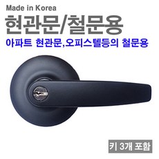 아파트 현관문 손잡이 블랙 레버형 문손잡이 윈900, 단일상품