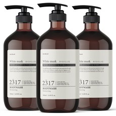 메르헨트 모이스처라이징 퍼퓸 바디워시 화이트머스크향 대용량 바디클렌저 약산성 향기좋은, 3개, 500ml
