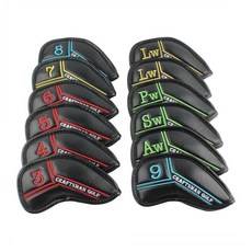 Craftsman Golf 블랙 골프헤드 가죽커버, 상세참조