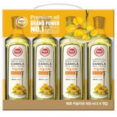 해표 카놀라유 900ml×4, 900ml