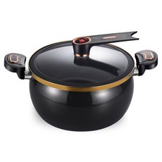Tiger Pavilion 세라믹 법랑 주철 마이크로 압력솥, 1개, 블랙, 7L