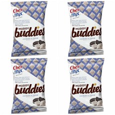 Chex Mix Muddy Buddies Snack Mix Cookies/Cream 첵스믹스 머디 버디 스낵 믹스 쿠키 앤 크림 10.5oz(297g) 4팩