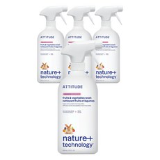 에티튜드 과일 & 채소 세정제 무향, 800ml, 4개