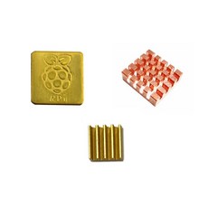호환 라즈베리 파이 3b + 방열판 키트 구리 2 개 알루미늄 1 rpi 냉각 싱크 지원 2b 제로 w