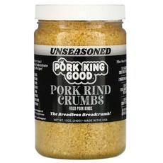 Pork King Good Pork Rind Crumbs 포크 킹 굿 돼지 껍데기 가루 오리지널 340g, 1개