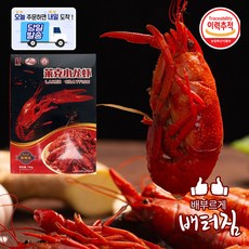 (당일출돼지)2분요리 중국 직수입 껍데기까지 먹을수있는 전통 라이커 양념 마라룽샤 민물가재, 1개, 700g