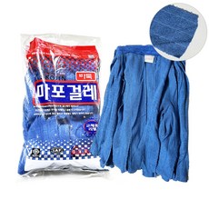 극세사 바둑 마포 걸레 리필 블루 바닥 밀대 교체용 블루 미소진, 1개