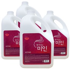 향기나는미인 대용량 리필용 린스, 4개, 4L