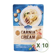 폰타나 카르니아 베이컨 머쉬룸 크림 파스타소스, 130g, 10개