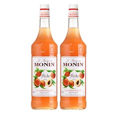 모닌 모닌 피치 복숭아시럽 1000ml 2개세트, 2개, 1L