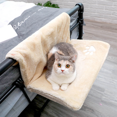 댕냥펫 고양이 창문 윈도우 창틀 침대 해먹, 베이지