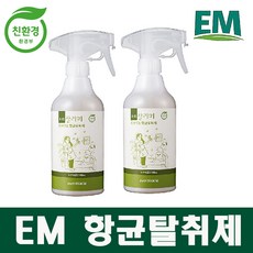 [에버미라클] EM 친환경 항균탈취제 실내탈취제 가정용 500ml, 2개