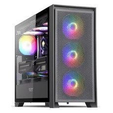 다크플래쉬 darkFlash DRX90 MESH RGB 강화유리 컴퓨터 PC 케이스 (블랙)