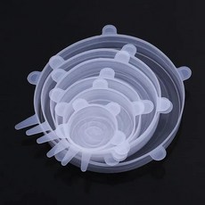 주방 액세서리에 대한 식품 보존 조정 가능한 탄성 실리콘 캡 크기 가정용 커버 홈, 03 white