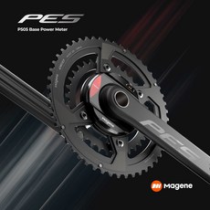 파워미터 Magene 파워 미터 PES505 베이스 4 볼트 110 BCD 24mm 페달 밸런스 스틸 스핀들 크랭크셋 체인링 01 165mm_01 No Chaining 상품 이미지
