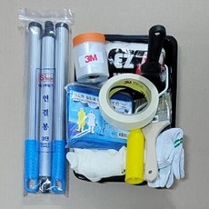 페인트 세트용품 9종 10품목 페인트자재 세트상품, 7. 겸용로라 4인치 세트, 1개