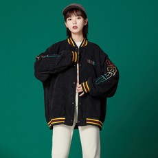 Jan.22 673번 코듀로이코트여ins춘추하이넥학생루즈bf복고하운드야구복Z