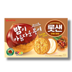 시즌한정 롯샌 롯데샌드 부여알밤, 204g, 1개