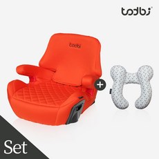 토드비 뉴코쿤 ISOFIX 주니어 카시트+넥필로우 셋트 주니어카시트, 뉴코쿤 오렌지+넥필로우 셋트