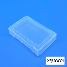 투명 명함케이스 100매용 줄무늬 100개, 1개