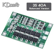 BMS HX-3.7V 3S-40A 12.6V 리튬 배터리 충전지 파워뱅크 보호회로