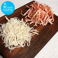 [초이스건어물] 백진미채 / 홍진미채 500g 진미채 국내가공, 1. 백진미채 500g 국내가공, 1개