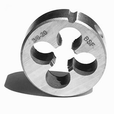 강철 금속 스레딩 작업용 오른손 파이프 탭 및 다이 9Sicr BSF 3/8-20 스트레이트 플루트 기계, [03] 1PC die, 1개