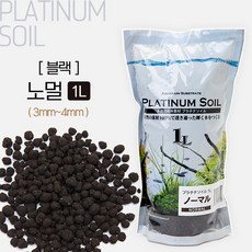 JUN 플래티넘 소일(블랙) 1L/노멀/수족관소일, 1L, 1개