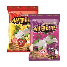 크라운 새콤달콤 2종 세트(포도 복숭아+딸기 레모네이드)