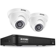 해외1440080 ZOSI h.265+ Full 1080P Home 보안 카메라 system 5mp Lite CCTV DVR 레코더 4 채널 and 2 x, 2 Cam_One Color, 상세 설명 참조0, 상세 설명 참조0