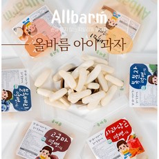 [올바름 떡뻥류] 손에 들러붙지 않는 유기농 우리쌀로 만든 아기과자 쌀과자 아기간식, 1번_백미떡뻥