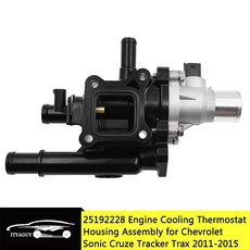 25192228 Chevrolet Sonic Cruze Tracker Trax 용 엔진 냉각수 서모 스탯 하우징 어셈블리 2011 2015 251922 96984103 5557, 1개, 단일, 단일
