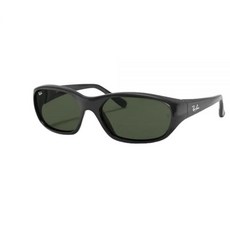 레이벤 Ray-Ban RB2016 DADDY-O II 직사각형 모양 선글라스 안경 키트 번들 고무 블랙 W2578 | 59mm 241474