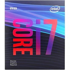 Intel 인텔 Core i79700F 데스크탑 프로세서 8 3 GHz 속도최대 4.7 그래픽 없음 LGA1151 300 시리즈 65W BX80684I79700F, Processor - 인텔i79700