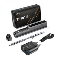 정품 TS101 전기 납땜 인두 65W 온도 조절 프로그래밍 TS100 PD 플러그 키트 포함 새로운 업그레이드